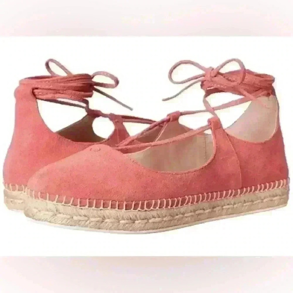 Steve Madden women’s Coral Suede Espadrille Flats with Ankle Wrap - Size 9B - Picture 1 of 8